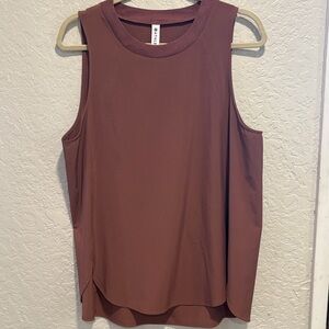 Athleta Zephyr Tank Mauve Brown size size Large